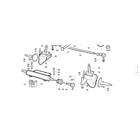 AXIAL JOINT M14x1.5-PIN SF.28 M12 ORIGINAL KUBOTA GIANNI FERRARI 00777200024