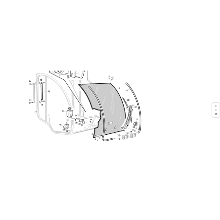 Wiper blade mm.700 with original attachment KUBOTA GIANNI FERRARI 00.54.00.2054