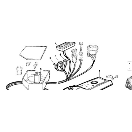 SPIA GIALLA CANDELETTE ORIGINALE KUBOTA GIANNI FERRARI 00777800055