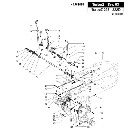 Boccola fermo leva trattorino ORIGINALE GIANNI FERRARI 01.50.40.0015 | NewgardenParts.com