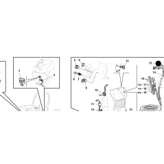 SPINOTTO EMERGENZA BATTERIA CABLATO ORIGINALE KUBOTA GIANNI FERRARI 92001290004