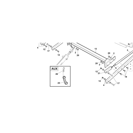 SUPPORT DE VERROUILLAGE DE CYLINDRE ZNT ORIGINAL KUBOTA GIANNI FERRARI 92001000047