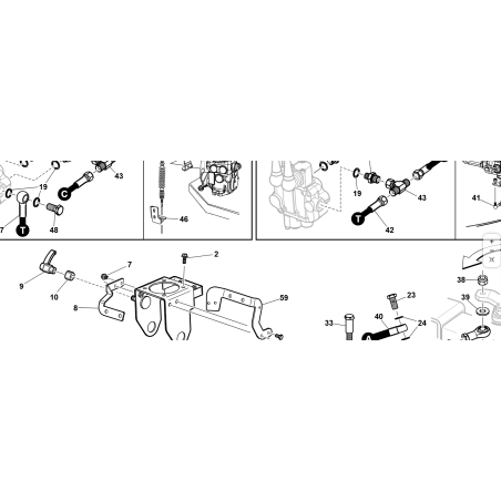 STAFFA FISSAGGIO CAVO TIRASPINGI VRN ORIGINALE KUBOTA GIANNI FERRARI 92011000003