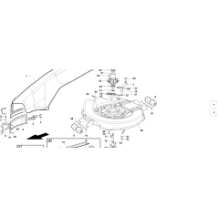 STAFFA ROTAZIONE TENDITORE COMP. ZNT ORIGINALE KUBOTA GIANNI FERRARI 89001370000