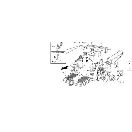 SUPPORT DE FREIN DE STATIONNEMENT COMP. ZNT ORIGINAL KUBOTA GIANNI FERRARI 92006160000