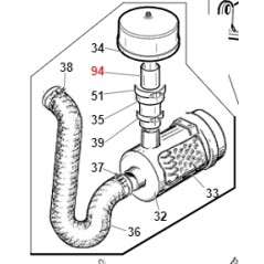 Boccola Glycodur TURBO1 TURBO2 ORIGINALE GIANNI FERRARI 00.10.60.0060 | NewgardenParts.com