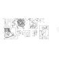SUPPORT DROIT FERMETURE DE CAPOT COMPLET ZNT ORIGINAL KUBOTA GIANNI FERRARI 91001910000