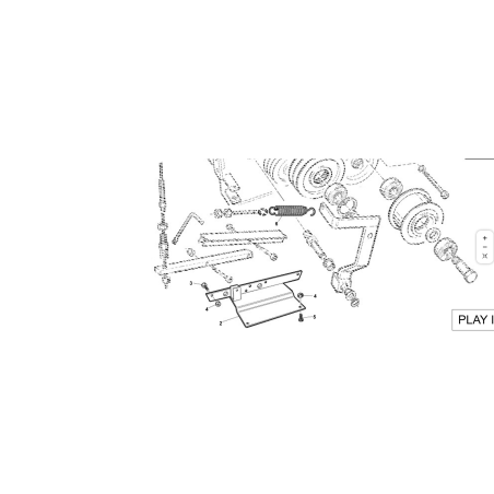BELT STOP SUPPORT D. COMP. PAINTED ORIGINAL KUBOTA GIANNI FERRARI PC95049120000