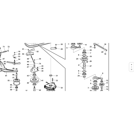 SUPPORTO ALBERO RINVIO ZNT ORIGINALE KUBOTA GIANNI FERRARI 87001000016