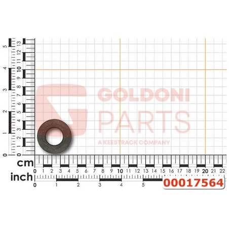 Boccola in gomma ORIGINALE GOLDONI 00017564 | NewgardenParts.com