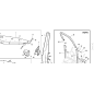 SUPPORT DROIT CAPOT MOTEUR COMP. ZNT ORIGINAL KUBOTA GIANNI FERRARI 92001350000