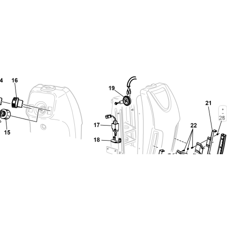 ORIGINAL KUBOTA GIANNI FERRARI ZNT SCHEINWERFERHALTER 87001000077