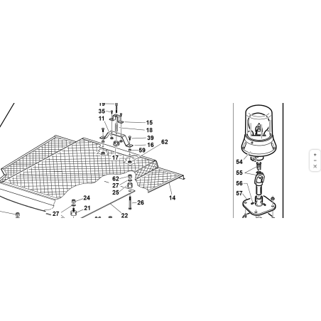 SUPPORTO PIATTO FISSAGGIO PERNO CAT ORIGINALE KUBOTA GIANNI FERRARI 95401000008