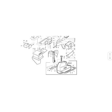 Support de réservoir de carburant Turbo 4C ORIGINAL KUBOTA GIANNI FERRARI 01.60.00.0570
