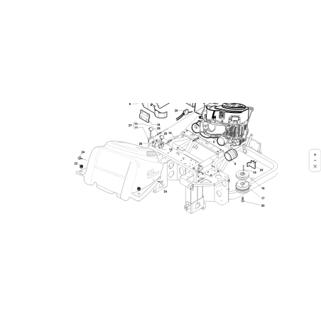 SUPPORT DE DÉMARREUR-ACCÉLÉRATEUR COMP. ORIGINAL KUBOTA GIANNI FERRARI 94011310000