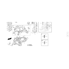 SUPPORT GAUCHE POUR CAPOT MOTEUR COMPLET ZNT ORIGINAL KUBOTA GIANNI FERRARI 92006220000