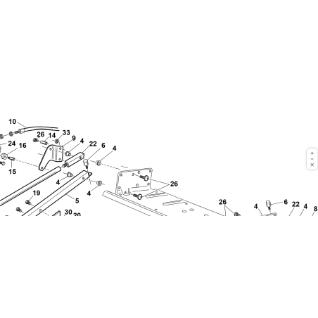 KUBOTA GIANNI FERRARI 00111970068 M6 TAMPON ANTIVIBRATION FEMELLE H-25 ORIGINAL
