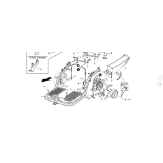 ORIGINAL KUBOTA GIANNI FERRARI 92001000051 RIGHT FOOTREST MAT | NewgardenParts.com