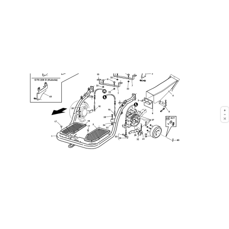 ALFOMBRILLA REPOSAPIES IZQUIERDA ORIGINAL KUBOTA GIANNI FERRARI 92001000052