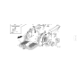 TAPIS DE REPOSE-PIED GAUCHE ORIGINAL KUBOTA GIANNI FERRARI 92001000052