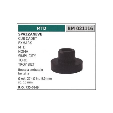 Boccola MTD spazzaneve cub cadet 021116 | NewgardenParts.com