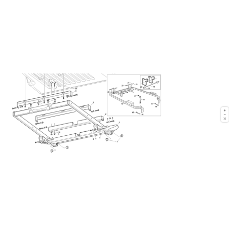 CADRE PÉRIMÉTRIQUE COMPLET VRN ORIGINAL KUBOTA GIANNI FERRARI 95414100000 | NewgardenParts.com