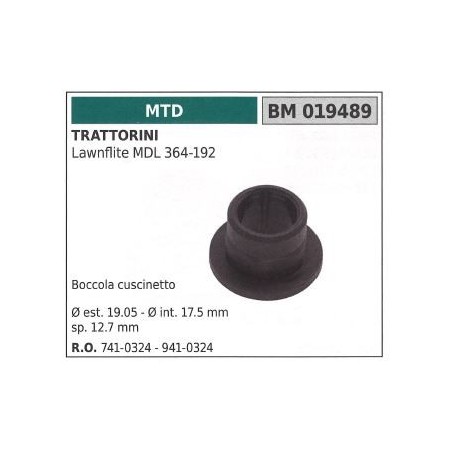 Boccola MTD trattorino tagliaerba LAWNFLITE MDL 364-192 019489 | NewgardenParts.com