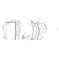 ORIGINAL KUBOTA GIANNI FERRARI FESTES ROPS-COVER 95241100003