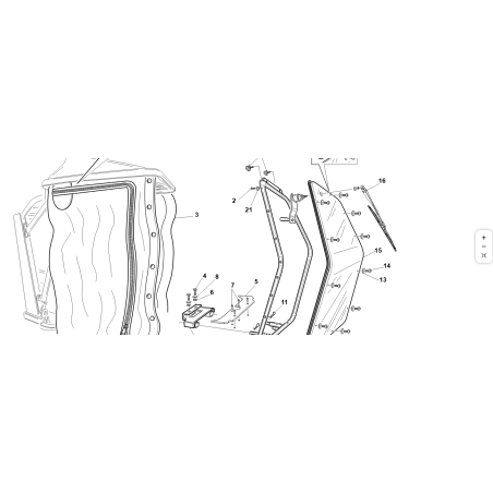 ORIGINAL KUBOTA GIANNI FERRARI FESTES ROPS-COVER 95241100003