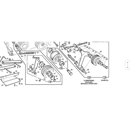 TENDICING.MOTOR TURB.D-300 PREMONT ORIGINAL KUBOTA GIANNI FERRARI 95049391500