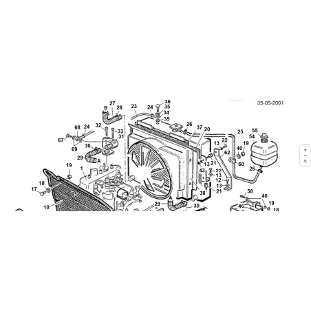 Thermostat for K.1305 - ORIGINAL KUBOTA GIANNI FERRARI cover 00.55.01.0570