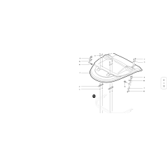 Techo ROPS plegable (polietileno) ORIGINAL KUBOTA GIANNI FERRARI 01.30.00.0086 | NewgardenParts.com