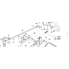 TIRANTE REGOLAZIONE PIATTO ZNT ORIGINALE KUBOTA GIANNI FERRARI 89001000015 | NewgardenParts.com