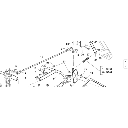 BIELLETTE DE DIRECTION DE RÉGLAGE DE PLAQUE ZNT ORIGINALE KUBOTA GIANNI FERRARI 89001000015