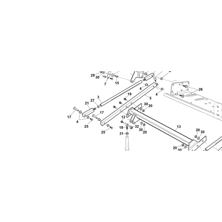 ORIGINAL KUBOTA GIANNI FERRARI 94500000008 KORB KIPPEN SPURSTANGE