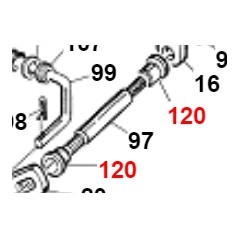 Boccola ottone per leva PDP ORIGINALE GIANNI FERRARI 01.20.00.0050 | NewgardenParts.com