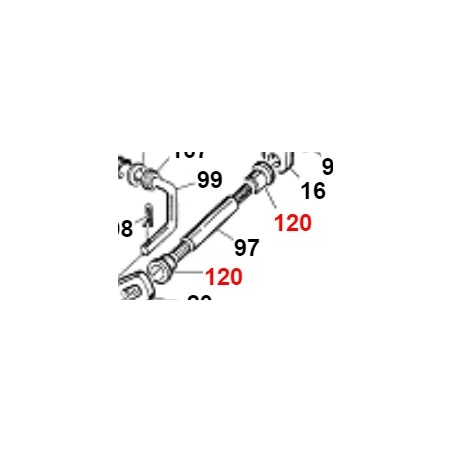 Boccola ottone per leva PDP ORIGINALE GIANNI FERRARI 01.20.00.0050 | NewgardenParts.com