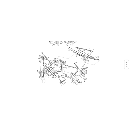 Traversa collegamento bracci Elev.2°seri ORIGINALE KUBOTA GIANNI FERRARI 01.50.00.5090