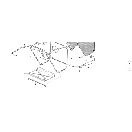 ORIGINAL KUBOTA GIANNI FERRARI 89001000009 HINTERER AUFFANGKORB QUERTRAEGER VRN