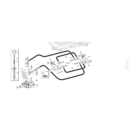 TUYAU 1/4 1SC OC1/4-OC1/4 L-1000 0° G960 ORIGINAL KUBOTA GIANNI FERRARI 95400000003