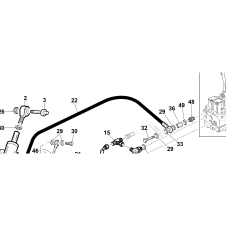 TUBE 1/4 1SN OC1/4-OC3/8 L-990 0° ORIGINAL KUBOTA GIANNI FERRARI 92002120024