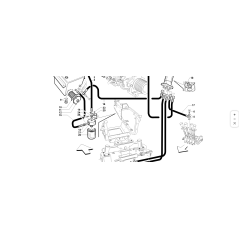 TUYAU 1/4 1SN OC3/8 - F9/16-18ORFS L-1100 ORIGINAL KUBOTA GIANNI FERRARI 95301000024