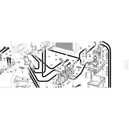 TUYAU 1/4 1SN OC3/8-F9/16-18ORFS L-1450 ORIGINAL KUBOTA GIANNI FERRARI 91003110032