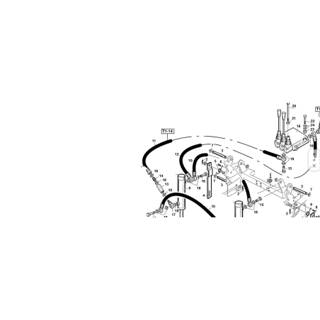 1/4 mm tube. 780 O1/4+F1/4 front lift T1 ORIGINAL KUBOTA GIANNI FERRARI 00.41.00.1690