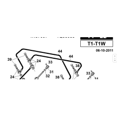 1/4 mm tube. 890 Tilt/Elev.T1 ORIGINAL KUBOTA GIANNI FERRARI 00.41.00.0430