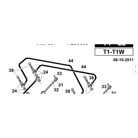 1/4 mm tube. 890 Tilt/Elev.T1 ORIGINAL KUBOTA GIANNI FERRARI 00.41.00.0430
