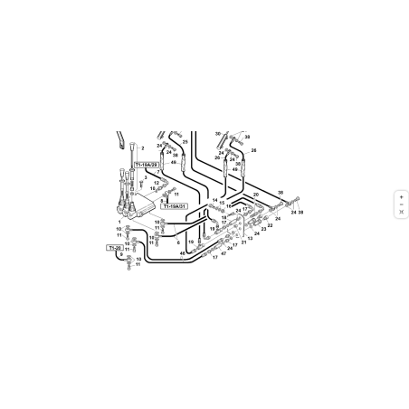 1/4 mm.1585 tube oriented 45° ORIGINAL KUBOTA GIANNI FERRARI 00.41.00.0381