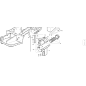 TUYAU D'ADMISSION D'AIR COMPLET PEINT ORIGINAL KUBOTA GIANNI FERRARI 95301300000