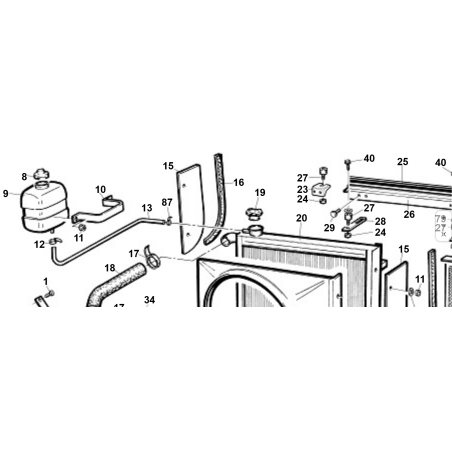 TUYAU DE RACCORDEMENT DE RÉSERVOIR ORIGINAL KUBOTA GIANNI FERRARI 95049000008 REC. A.