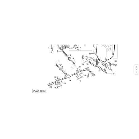 TUYAU D'ALIMENTATION EN EAU L-500 ORIGINAL KUBOTA GIANNI FERRARI 95115000005